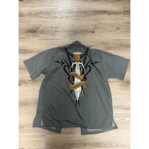 Harley Davidson Vintage Tribal Style Shirt Large Button Down